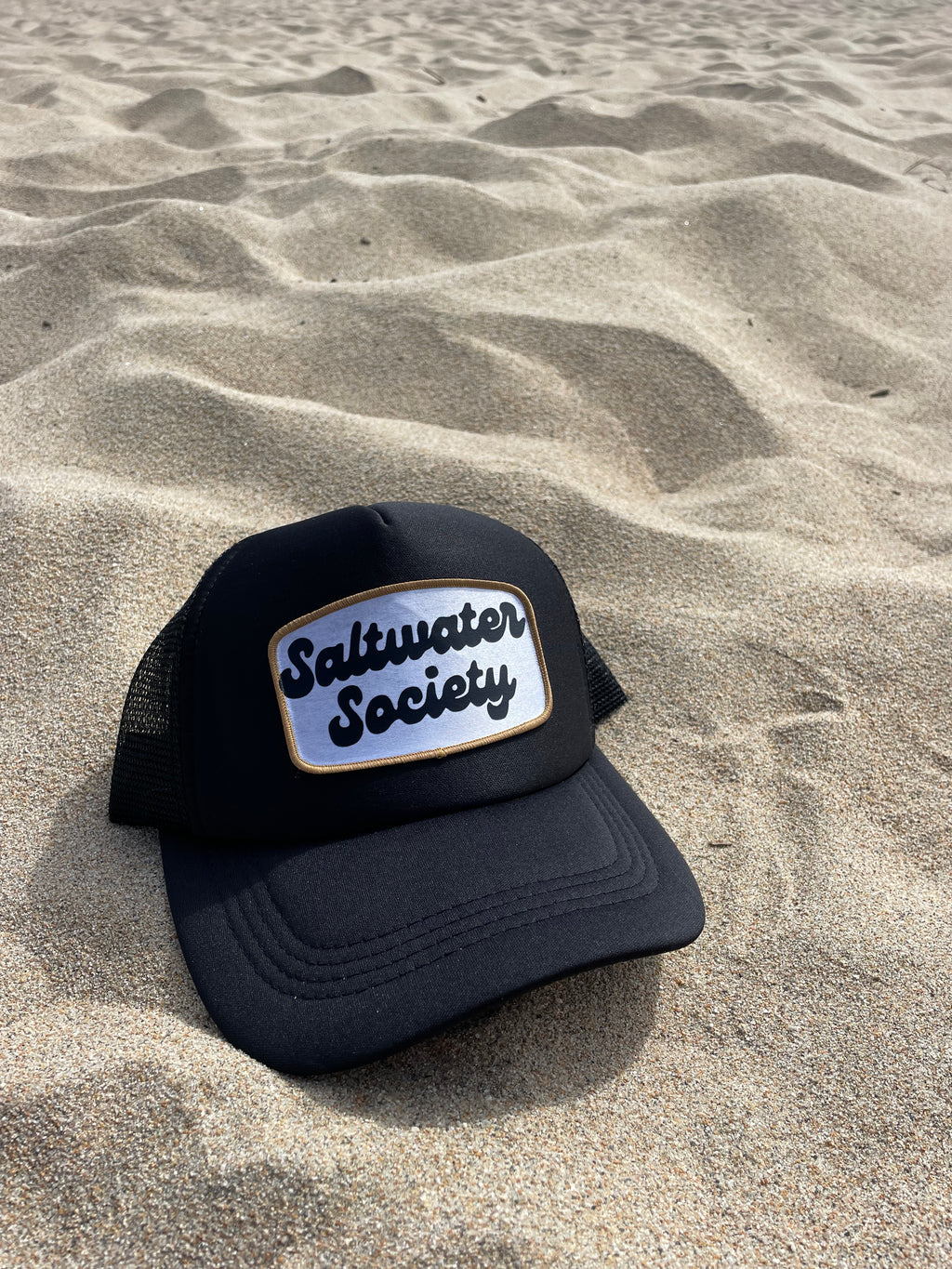 SALTWATER SOCIETY RETRO PATCH TRUCKER HAT