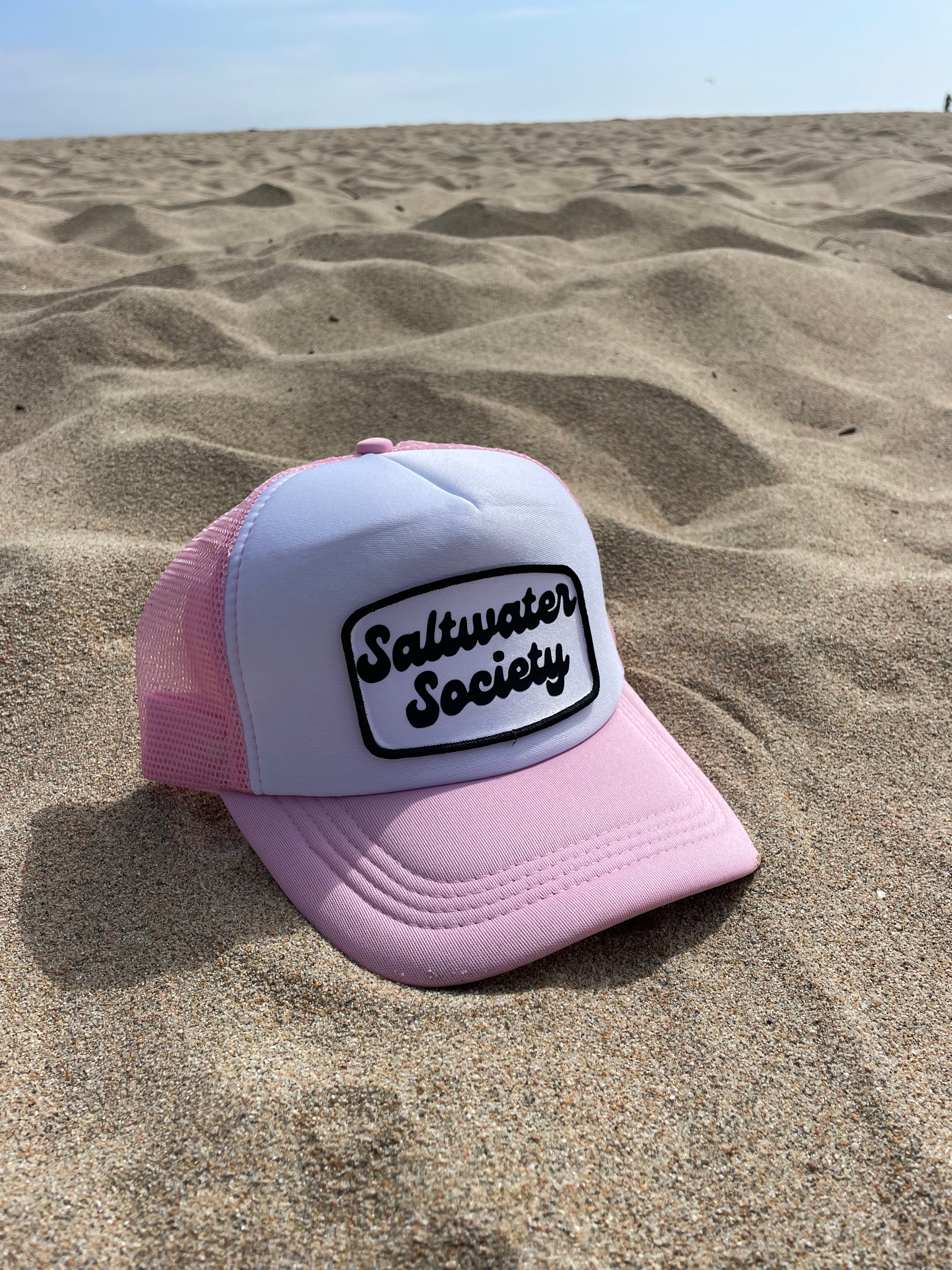SALTWATER SOCIETY RETRO PATCH TRUCKER HAT
