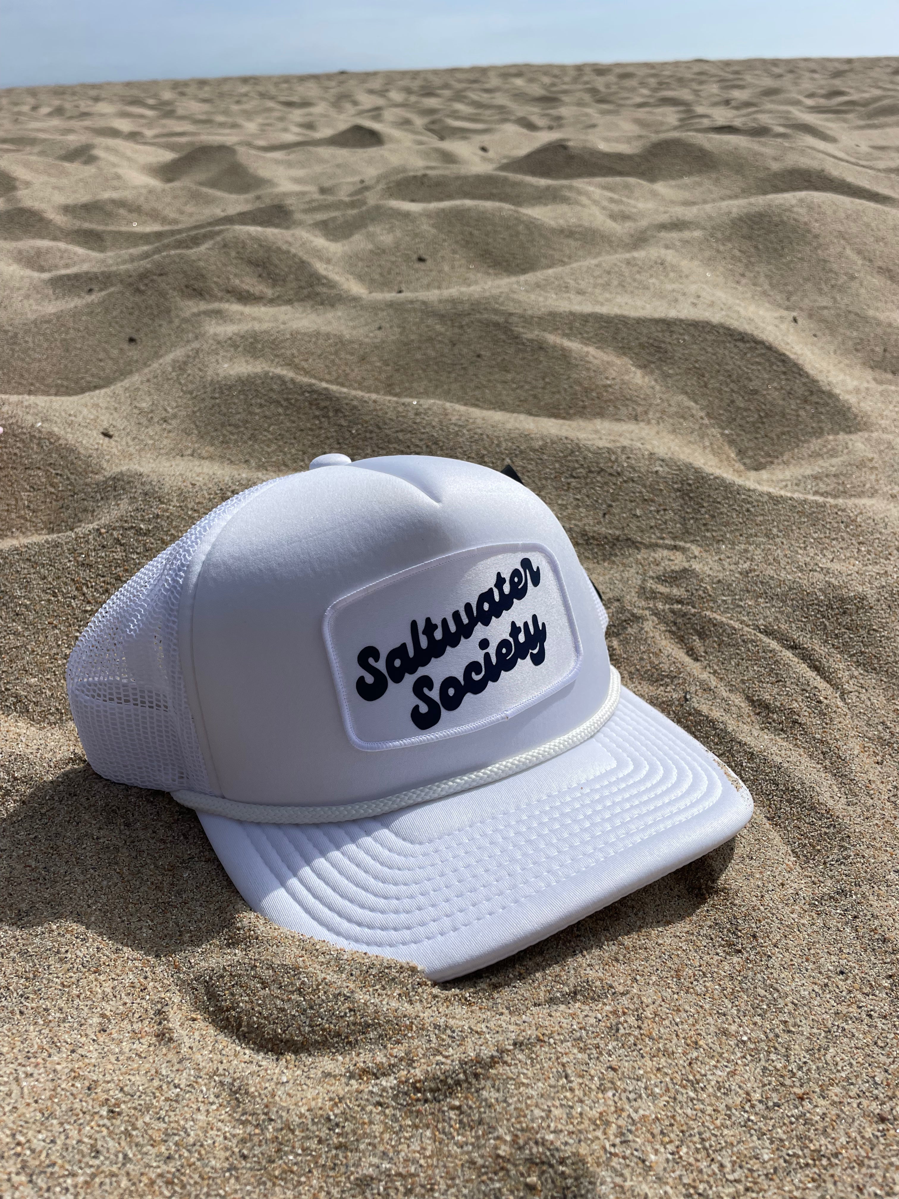 SALTWATER SOCIETY RETRO PATCH TRUCKER HAT