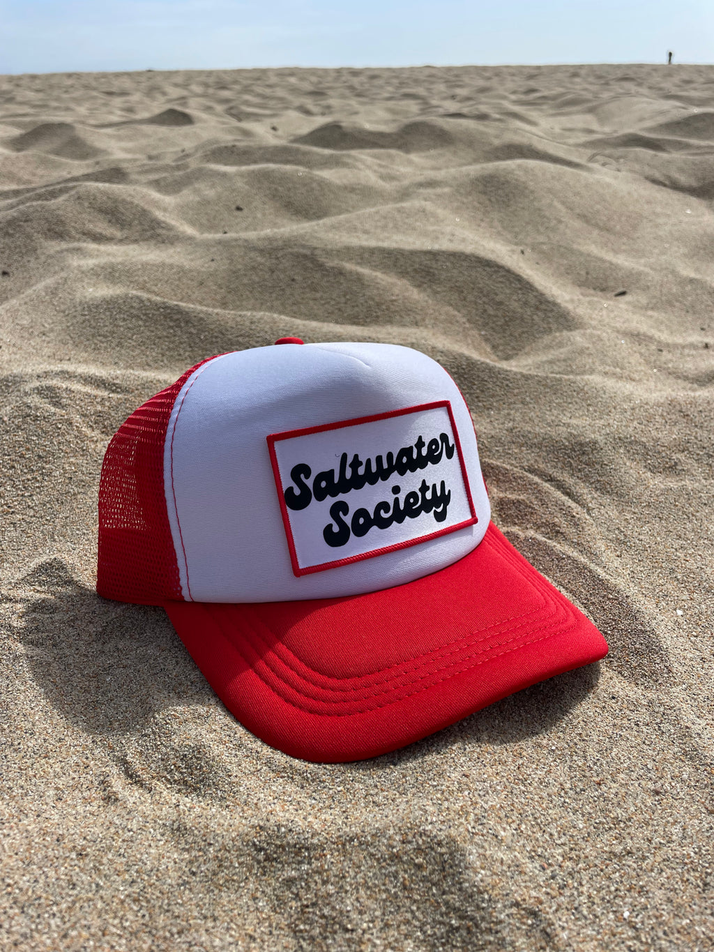 SALTWATER SOCIETY RETRO PATCH TRUCKER HAT