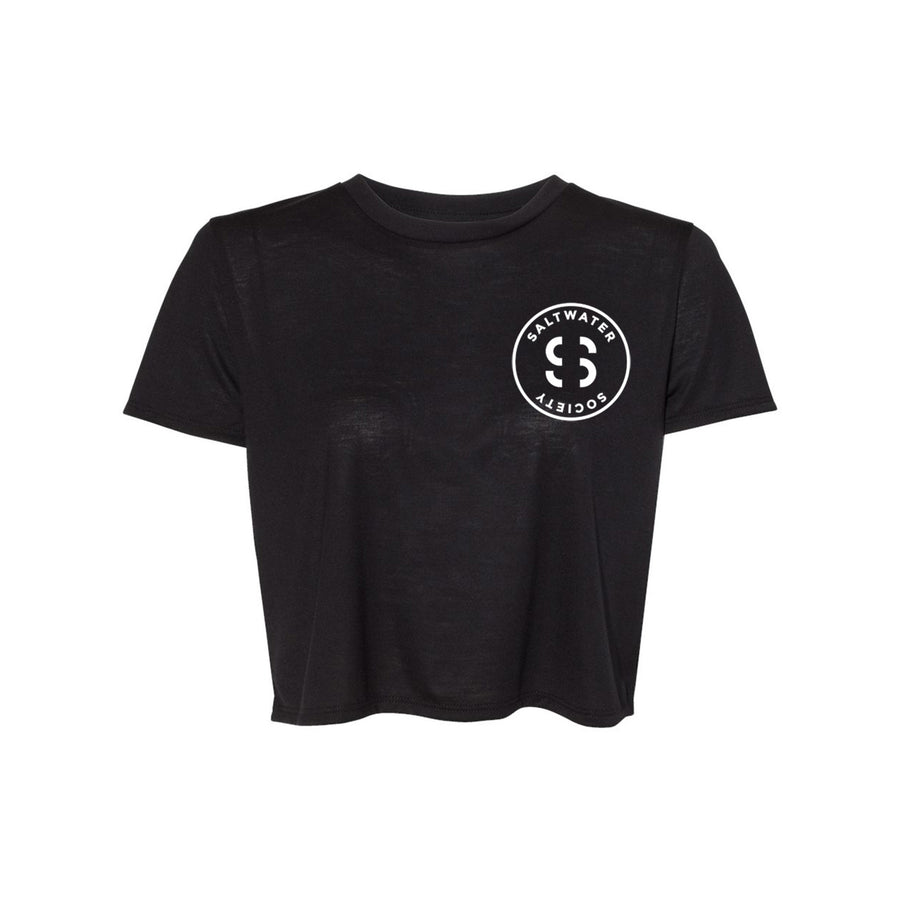SALTWATER SOCIETY WOMEN'S CROPPED T-SHIRT