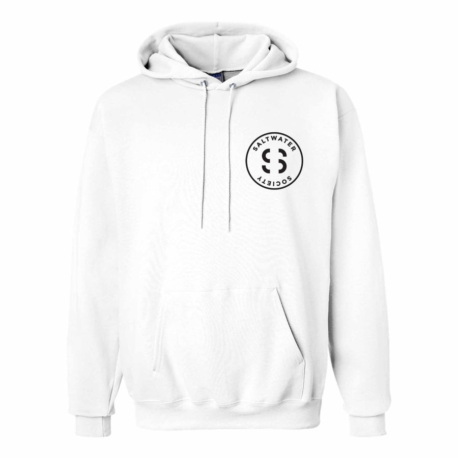 SALTWATER SOCIETY UNISEX CIRCLE LOGO HOODIE