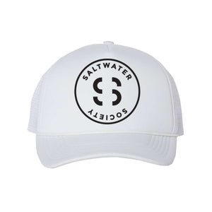 SALTWATER SOCIETY CIRCLE LOGO TRUCKER HAT
