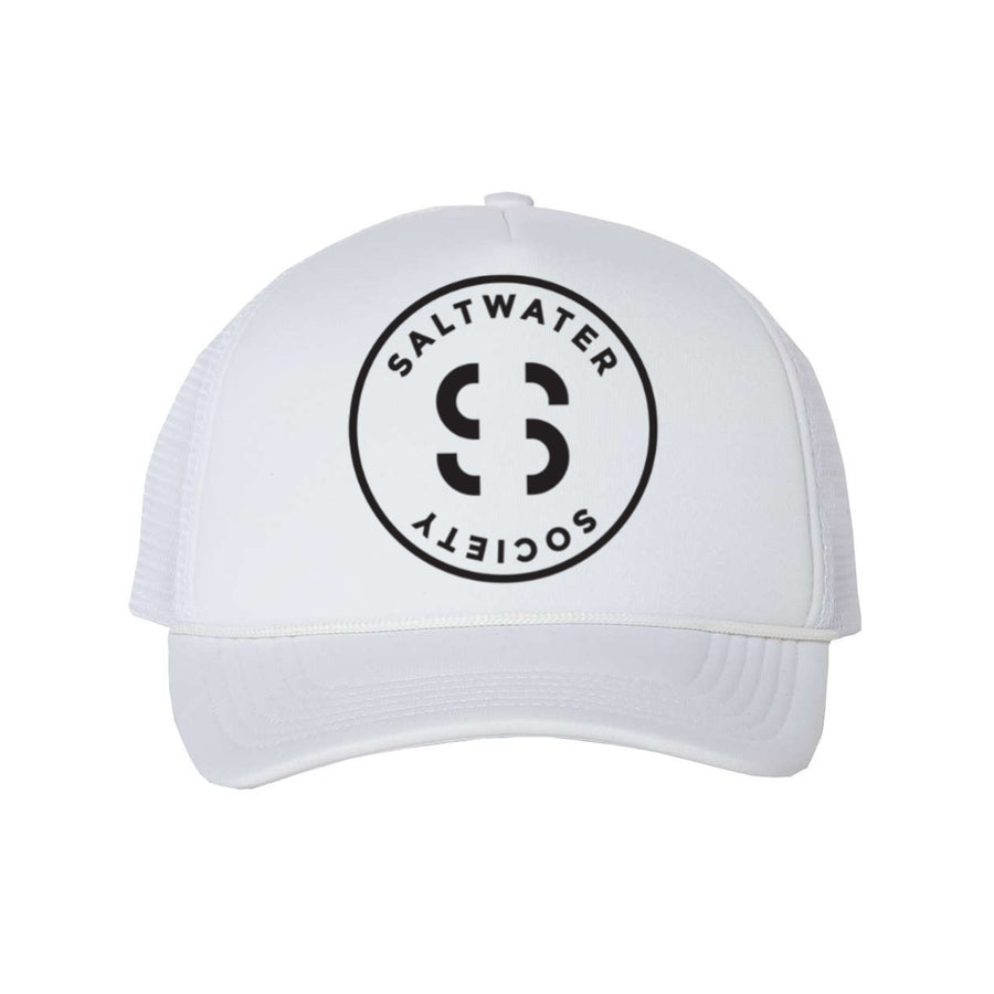 SALTWATER SOCIETY CIRCLE LOGO TRUCKER HAT