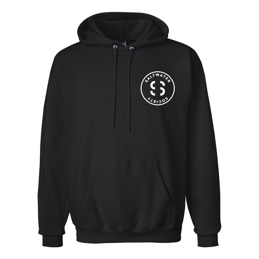 SALTWATER SOCIETY UNISEX CIRCLE LOGO HOODIE