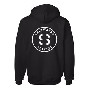 SALTWATER SOCIETY UNISEX CIRCLE LOGO HOODIE