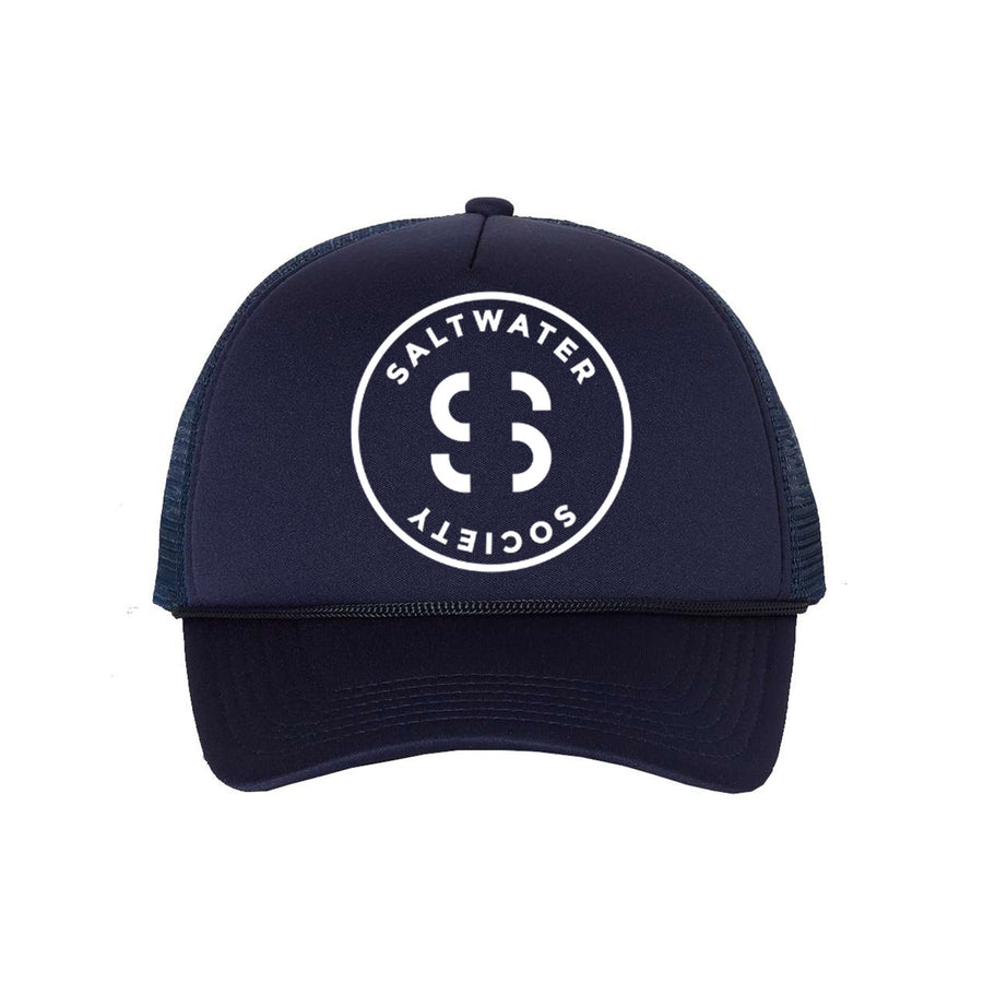 SALTWATER SOCIETY CIRCLE LOGO TRUCKER HAT