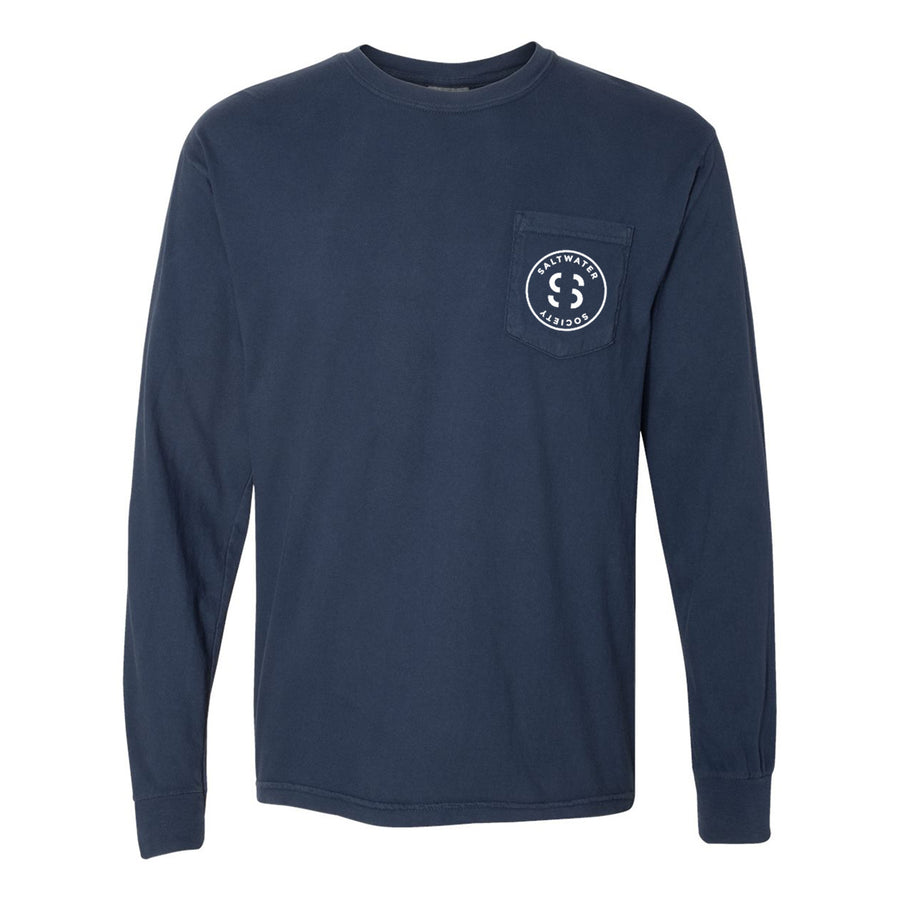 SALTWATER SOCIETY CIRCLE LOGO LONG SLEEVE