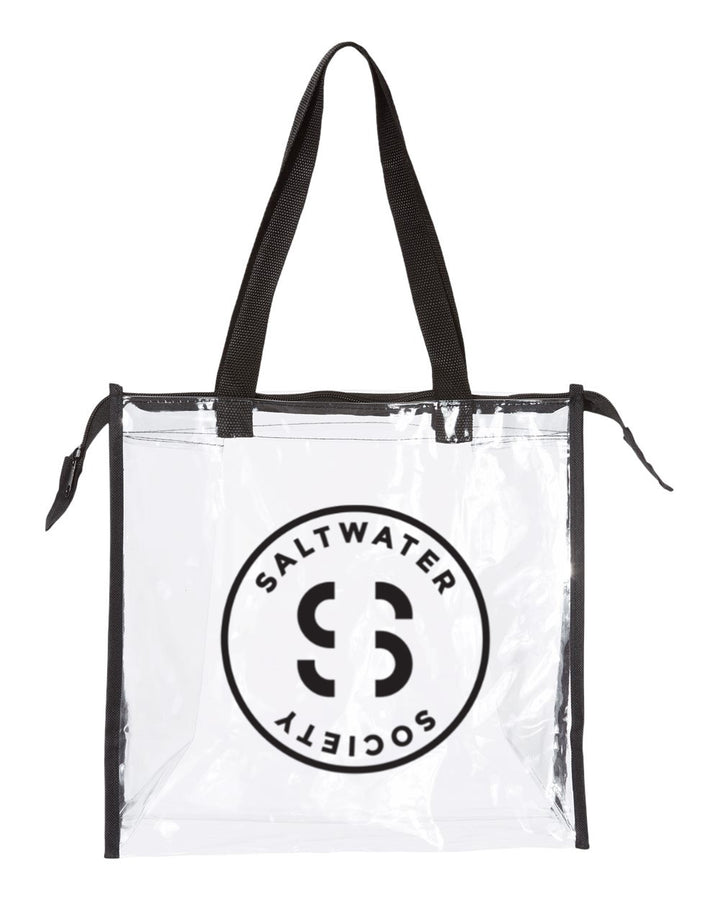 SALTWATER SOCIETY LOGO CLEAR BAG
