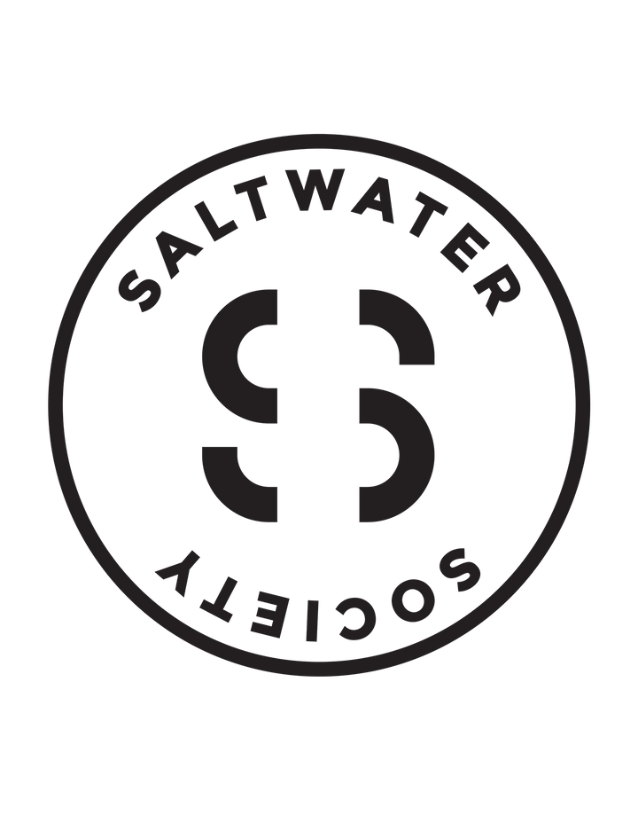 SALTWATER SOCIETY STICKER 4"